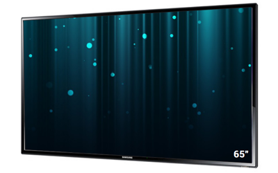 hire 65 inch touch screen display